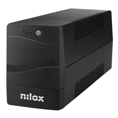 NILOX TECH - UPS Premium Line INTERACTIVE 2000VA, connessione USB, 4 Prese d’uscita protette da blackout e 2 da sovratensioni, stabilizzazione tensione tramite AVR, batteria 9Ah