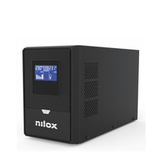 NILOX TECH - UPS Premium Line INTERACTIVE PURE SINEWAVE 1500VA, capacità batteria 9Ah, 2 prese Schuko protette da blackout, regolazione automatica della tensione AVR