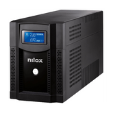 NILOX TECH - UPS Premium Line INTERACTIVE PURE SINEWAVE 3000VA, capacità batteria 9Ah, 2 prese Schuko protette da blackout, regolazione automatica della tensione AVR, display LCD