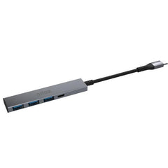 NILOX TECH - Hub con 4 porte, 3 porte USB-A 3.2 Gen 1, porta USB-C, connettore USB-C output