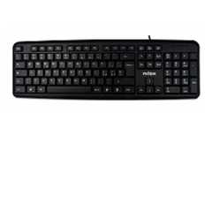 NILOX TECH - Tastiera con connessione USB-A, lunghezza cavo 1.5 mt, 105 tasti, layout italiano, tecnologia a membrana