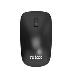 NILOX TECH - Kit Tastiera connessione wireless, 105 tasti, layout italiano + Mouse 1600DPI, connessione wireless 2.4 Ghz, 3 tasti