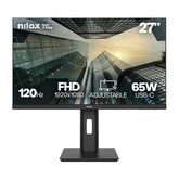 NILOX TECH - Monitor Regolabile 27" 120Hz/IPS/Full HD/USB-C 65W/Multimedia
