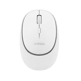NILOX TECH - Mouse ottico, connessione wireless DUAL (BT 5.2 e Dongle 2.4GHZ), 1600 DPI, ricaricabile tramite porta USB-C, cavo incluso, 4 tasti