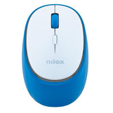 NILOX TECH - Mouse ottico, connessione wireless DUAL (BT 5.2 e Dongle 2.4GHZ), 1600 DPI, ricaricabile tramite porta USB-C, cavo incluso, 4 tasti