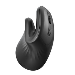 NILOX TECH - Mouse Verticale, connessione wireless con dongle 2.4 Ghz, 3200DPI, 6 tasti con silent click, funziona con pile AA(non incluse)
