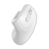NILOX TECH - Mouse Verticale, connessione wireless con dongle 2.4 Ghz, 3200DPI, 6 tasti con silent click, funziona con pile AA(non incluse)