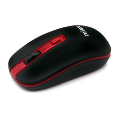 NILOX TECH - Mouse ottico, connessione wireless 2.4 Ghz, 1600DPI, ricezione fino a 10 metri di distanza, funziona con pile AA(non incluse), 4 tasti, design ergonomico