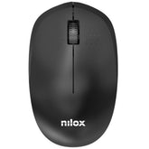 NILOX TECH - Mouse ottico, connessione wireless 2.4 Ghz, 1000DPI, 3 tasti, funziona con pile AA(non incluse)