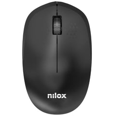 NILOX TECH - Mouse ottico, connessione wireless 2.4 Ghz, 1000DPI, 3 tasti, funziona con pile AA(non incluse)