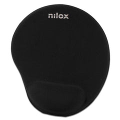 NILOX TECH - Tappetino per mouse ergonomico, base anti scivolo, poggia polsi in gel, scorrimento fluido e preciso