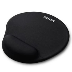 NILOX TECH - Tappetino per mouse ergonomico, base anti scivolo, poggia polsi in gel, scorrimento fluido e preciso