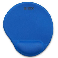 NILOX TECH - Tappetino per mouse ergonomico, base anti scivolo, poggia polsi in gel, scorrimento fluido e preciso