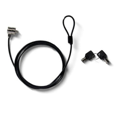 NILOX TECH - Cavo sicurezza con chiave, lunghezza cavo 1.8 mt, 2 chiavi in dotazione, slot K di sicurezza standard Kensington da 7.3mm