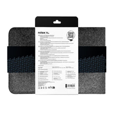 NILOX TECH - Custodia universale per Notebook/Laptop/Tablet fino a 13,3" con doppia ricarica wireless, ricarica 2 dispositivi, custodia che funge da tappetino mouse