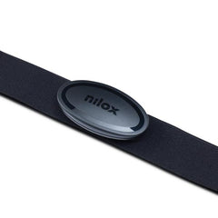 NILOX - Fascia cardiaca HRM smart, monitora la frequenza cardiaca, media e massima, resistente all'acqua 3ATM, compatibile con le migliori App di fitness, batteria intercambiale