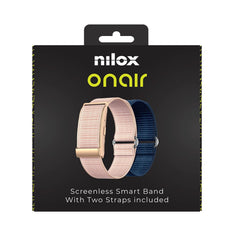 NILOX - Braccialetto fitness senza schermo, monitoraggio salute e performance 24su24, certificazione IP68, monitora frequenza cardiaca, HRV, SpO2, pressione e del sonno