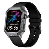 NILOX - Smartwatch sportivo con display da 1.91" quadrato, monitoraggio della salute e delle performance, design robusto, notifiche e controllo musica, compatibilità universale