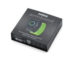 NILOX - Fascia da braccio HRM smart, sensore ottico a 4 canali, monitoraggio frequenza cardiaca, resistente all'acqua 3ATM, batteria ricaricabile di lungo durata