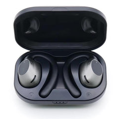 NILOX - Auricolari Sportivi wireless con funzione Cancellazione del rumore ambientale, tecnologia air conduction, doppio microfono, controllo remoto per musica e chiamate