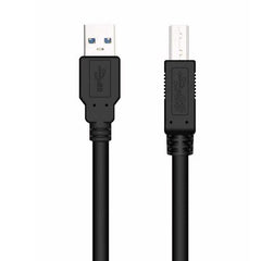 NILOX TECH - Cavo di collegamento con connettore USB-A 3.0 a connettore USB-B 3.0, maschio a maschio, lunghezza cavo 1,8 mt