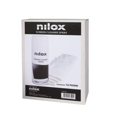 NILOX TECH - Kit Pulizia Monitor, LCD, schiuma attiva, 10 panni in tessuto anti graffio in confezione