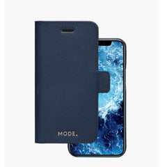 New York - Custodia in pelle Soffiano per iPhone 11/XR - Blu