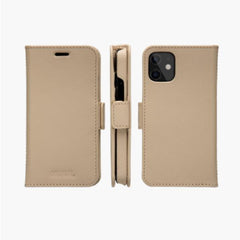 New York - Custodia in pelle Saffiano per iPhone12 mini - Rosa Sabbia