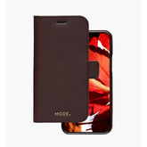 New York - Custodia in pelle Saffiano per iPhone 12/12 Pro - Marrone