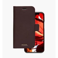 New York - Custodia in pelle Saffiano per iPhone 12/12 Pro - Marrone