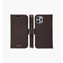 New York - Custodia in pelle Saffiano per iPhone 12/12 Pro - Marrone