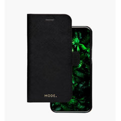 New York - Custodia in pelle Saffiano per iPhone 12 Pro Max - Nero