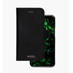 New York - Custodia in pelle Saffiano per iPhone 12 Pro Max - Nero
