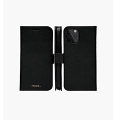 New York - Custodia in pelle Saffiano per iPhone 12 Pro Max - Nero