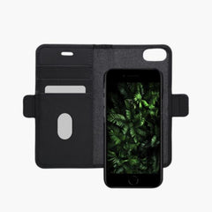 New York - Custodia in Pelle Saffiano per iPhone SE/8/7 - Nero