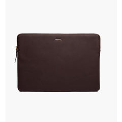 Paris - Sleeve in Pelle Saffiano per Laptop 15”/MacBook Pro 16” - Marrone