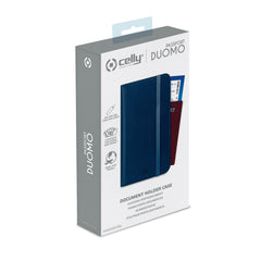 PASSPORTD - Custodia porta documenti, passaporti in pelle sintetica con chiusura magnetica e tasca porta scheda Sim e slot per carte
