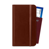 PASSPORTD - Custodia porta documenti, passaporti in pelle sintetica con chiusura magnetica e tasca porta scheda Sim e slot per carte