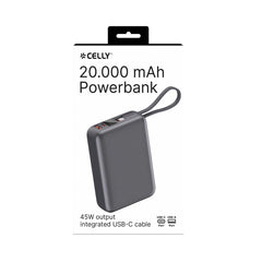 PBCABLE45W20000 - 45W Powerbank 20000 mAh with cable