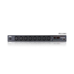 PDU eco con tecnologia di misurazione e commutazione 1U 15A/10A 8-prese