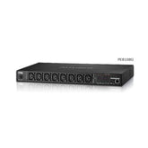 PDU eco con tecnologia di misurazione e commutazione prese 1U 15A/10A 8-prese