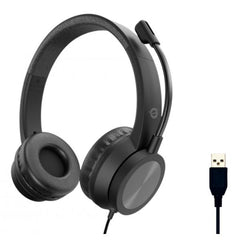 CUFFIA STEREO USB con Microfono Riduzione rumorosità e Controllo remoto