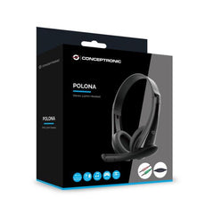 CUFFIE STEREO 3.5mm con Microfono riduzione del rumore