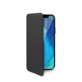 PRESTIGE - Custodia ad agenda ultrasottile con finitura morbida con effetto opaco colore nero compatibile con Apple iPhone Xs/ iPhone XApple iPhone Xr