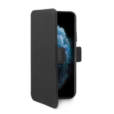 PRESTIGEM - Custodia ad agenda ultrasottile con finitura morbida con effetto opaco colore nero compatibile con Apple iPhone 11 Pro Max