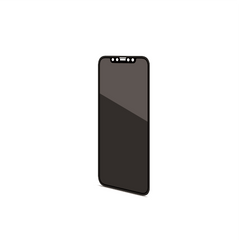 PRIVACY 3D GLASS - Vetro 9H con bordo colorato nero per schermo curvo con effetto Privacy compatibile con Apple iPhone 11 Pro
