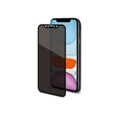 PRIVACY 3D GLASS - Vetro 9H con bordo colorato nero per schermo curvo con effetto Privacy compatibile con Apple iPhone 11