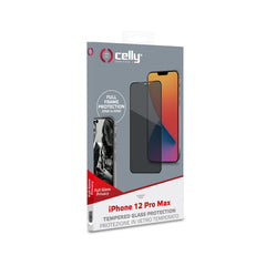 PRIVACY FULL GLASS - Vetro 9H con effetto Privacy e bordo colorato nero compatibile con Apple iPhone 12 Pro Max