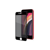 PRIVACY FULL GLASS - Vetro 9H con effetto Privacy e bordo colorato nero compatibile con Apple iPhone SE 2022/ SE 2020/ 8/ 7