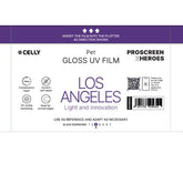 PROFILMPRO GLOSSY UV - Pellicola trasparente lucida UV da 10 pezzi con auto riparazione compatibile con il plotter ProScreenPro - LOS ANGELES (PROSCREEN ZHEROES)